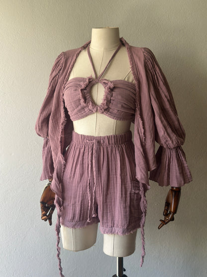 Özel Tasarım 3lü takım - Gül Kurusu