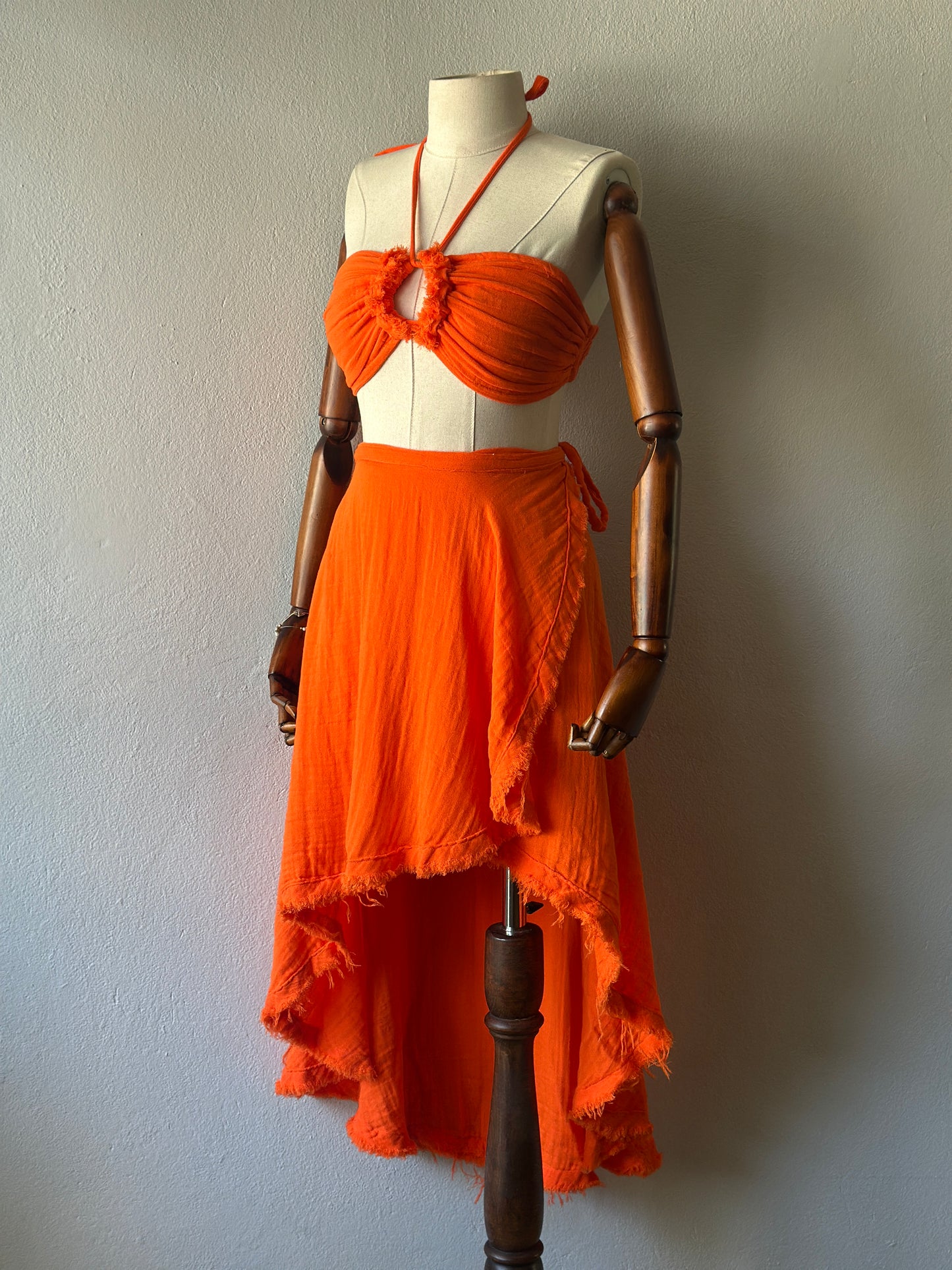 Açelya Özel Tasarım 2’li Takım - Turuncu