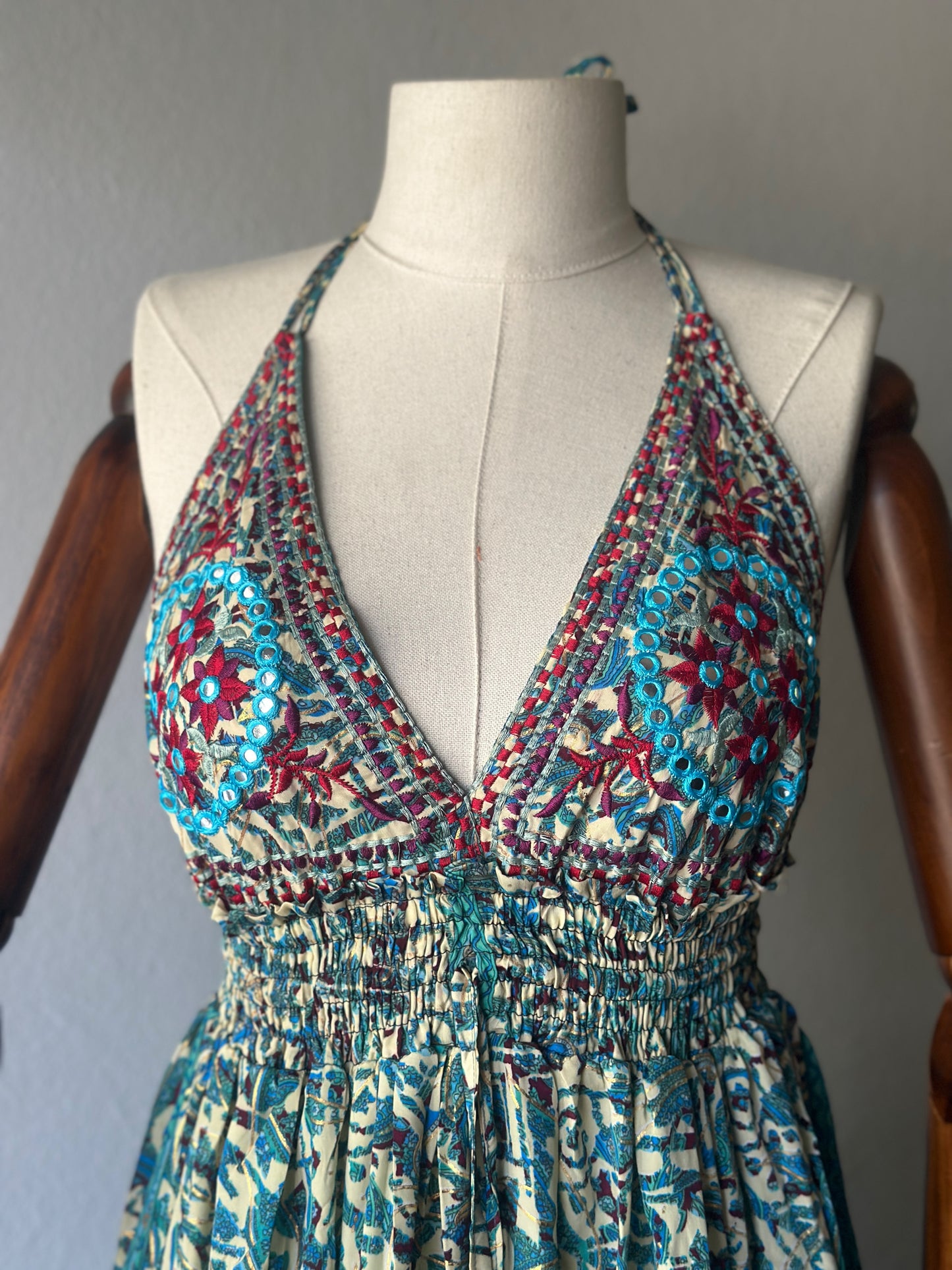 İthal Hint İpek Elbise