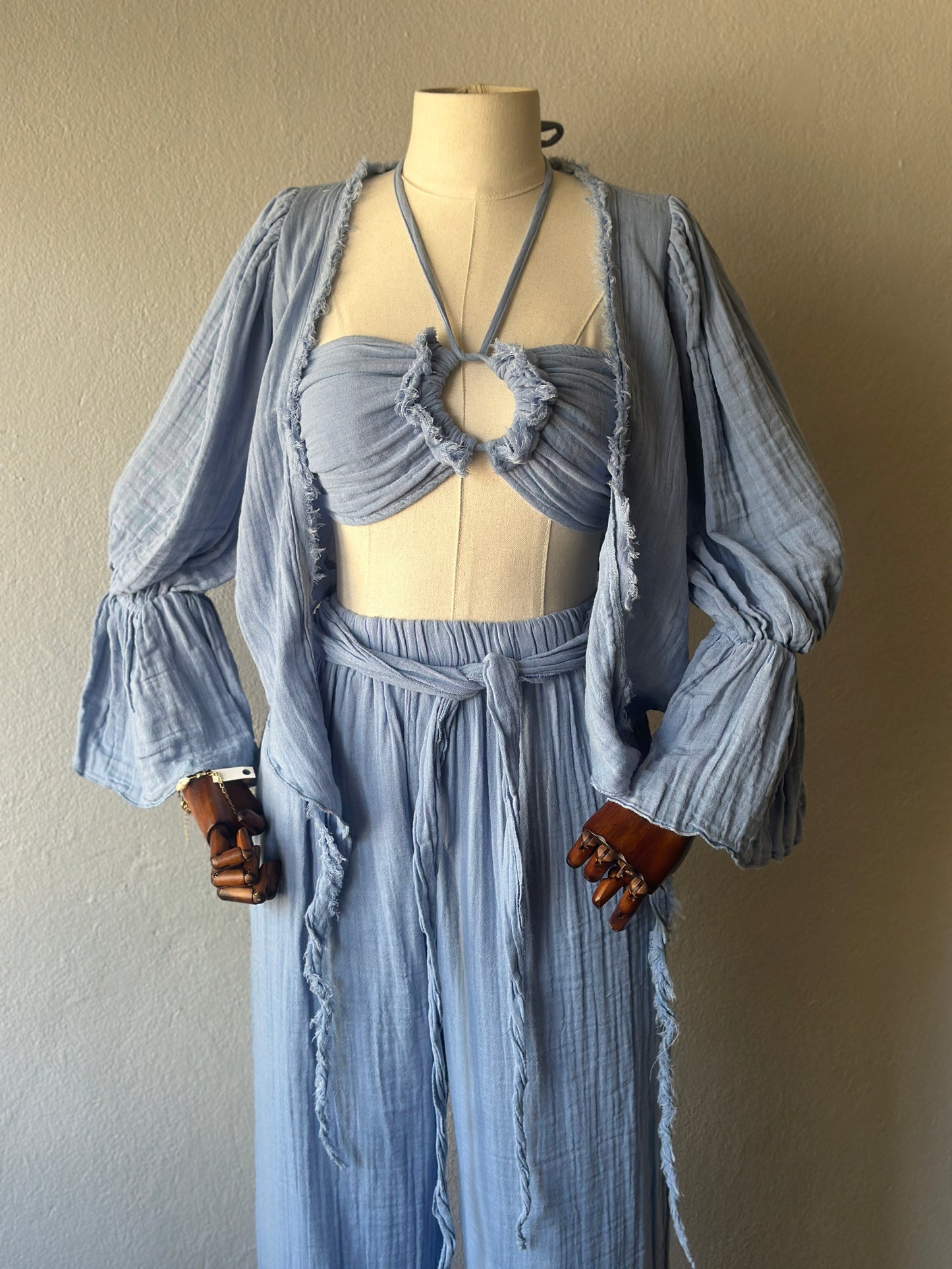 Riva Özel Tasarım 3’lü Takım - Bebe Mavi