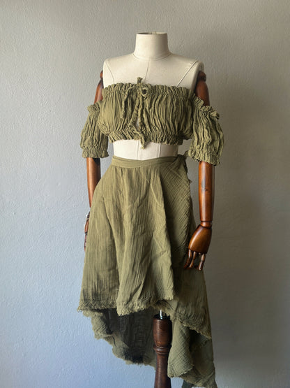 Freya Özel Tasarım 2li Takım - Haki