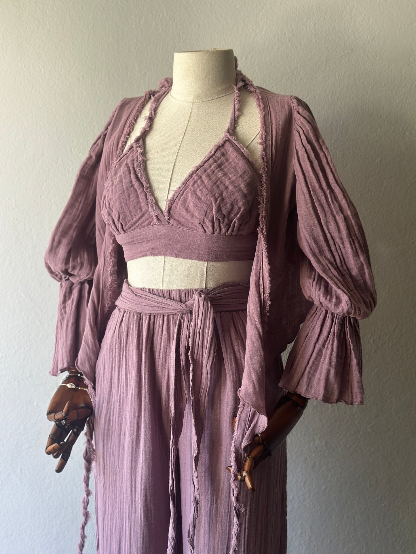 Riva Özel Tasarım 3lü Takım - Gül Kurusu