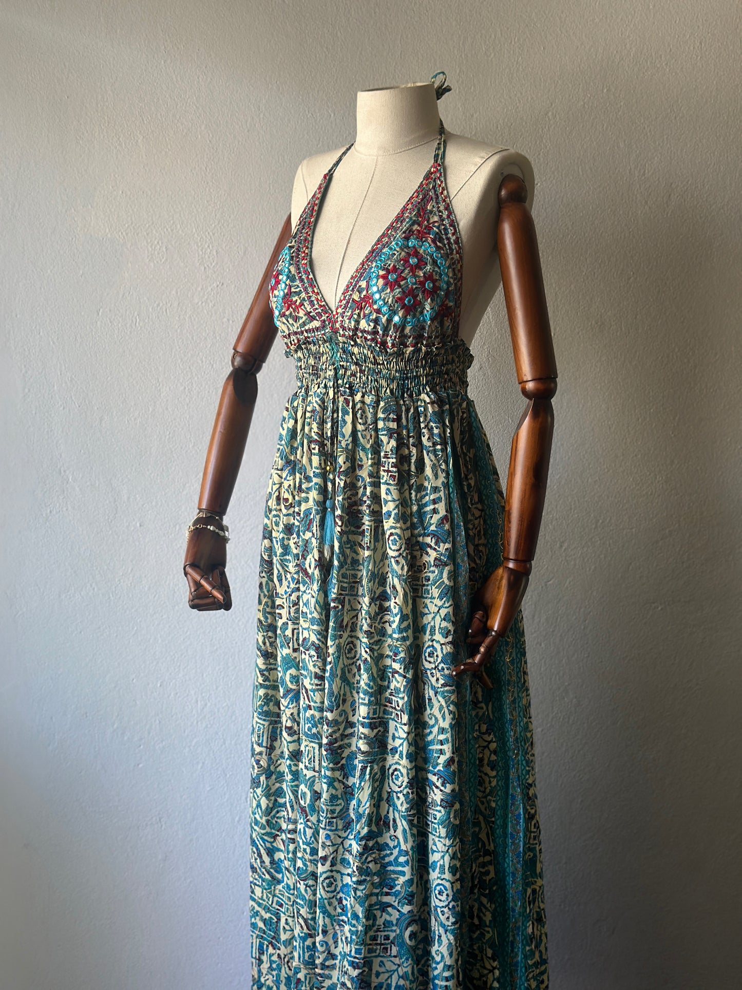 İthal Hint İpek Elbise