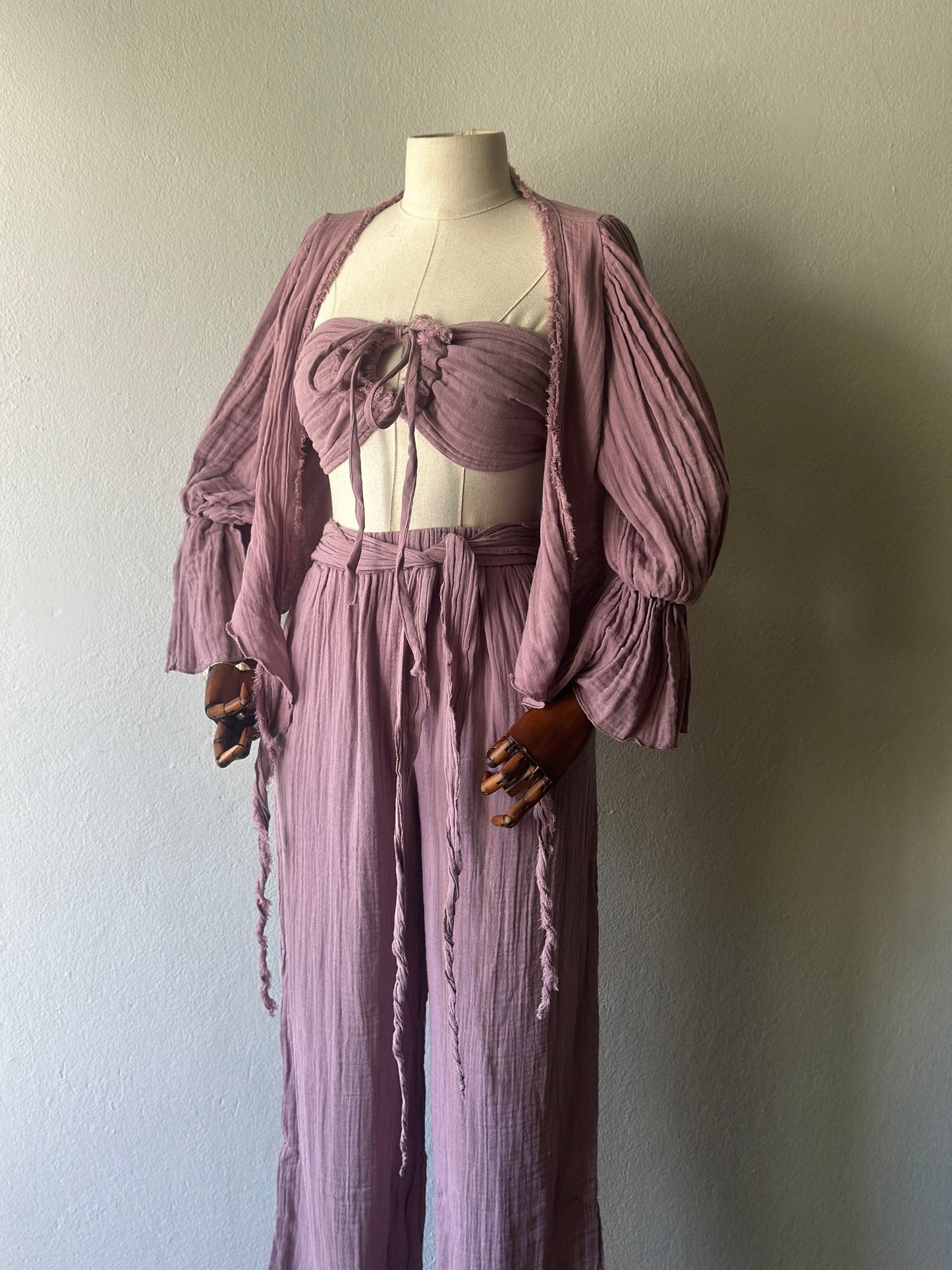 Özel Tasarım 3lü Takım - Gül Kurusu