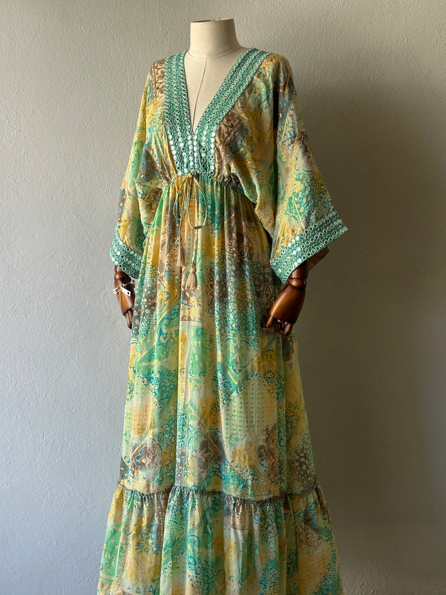 Hint İpek Kollu Elbise - İthal Üründür