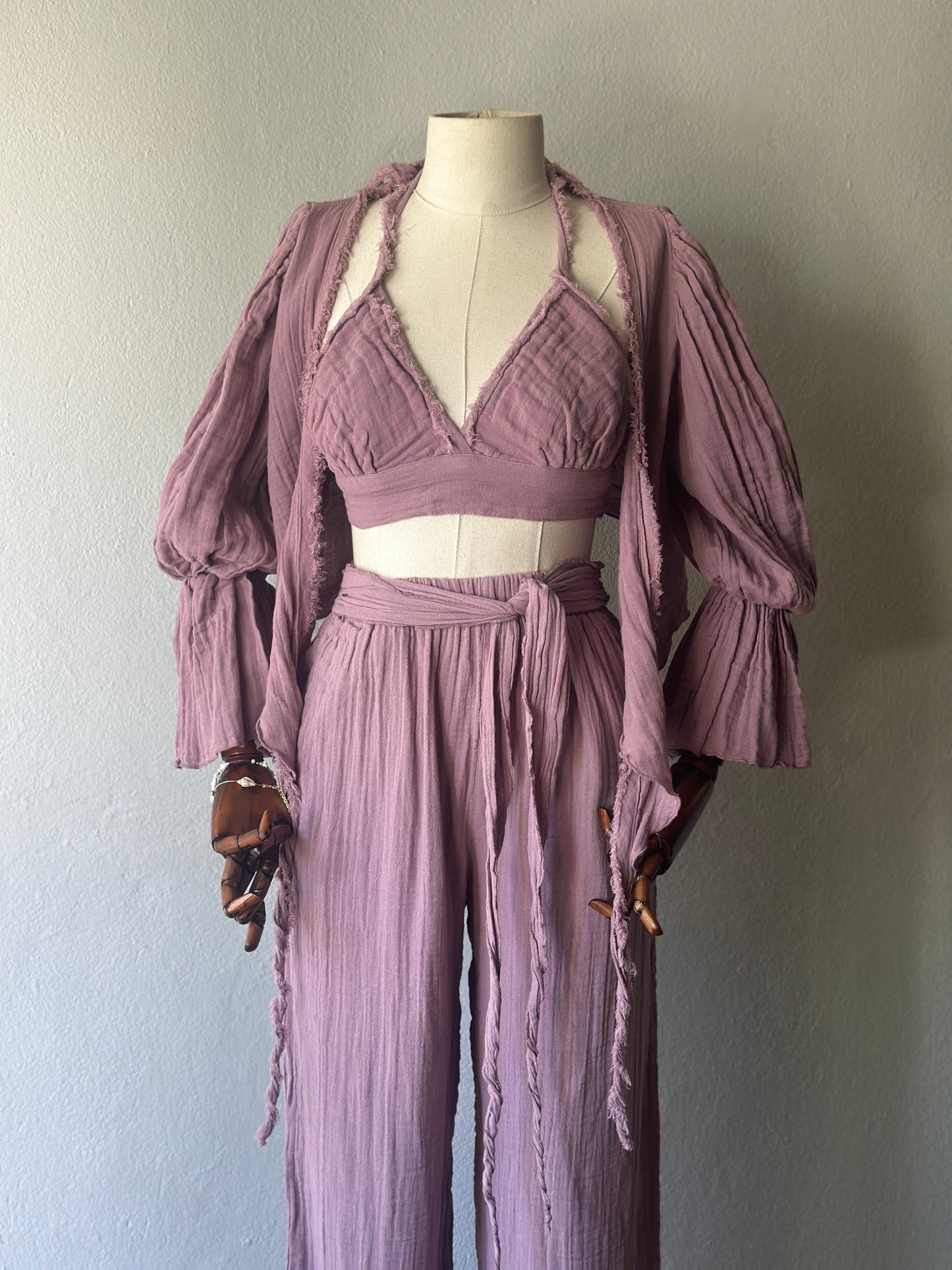 Riva Özel Tasarım 3lü Takım - Gül Kurusu