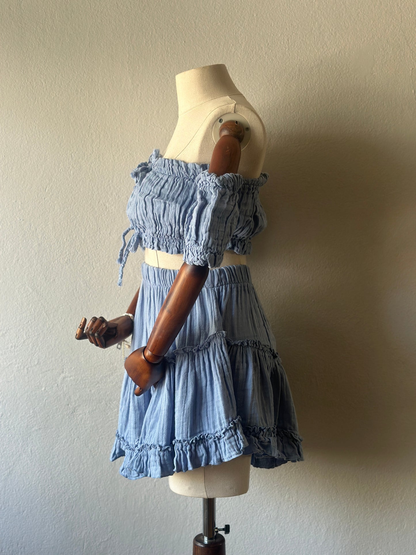 Mini Freya Özel Tasarım 2’li Takım - Bebe Mavi