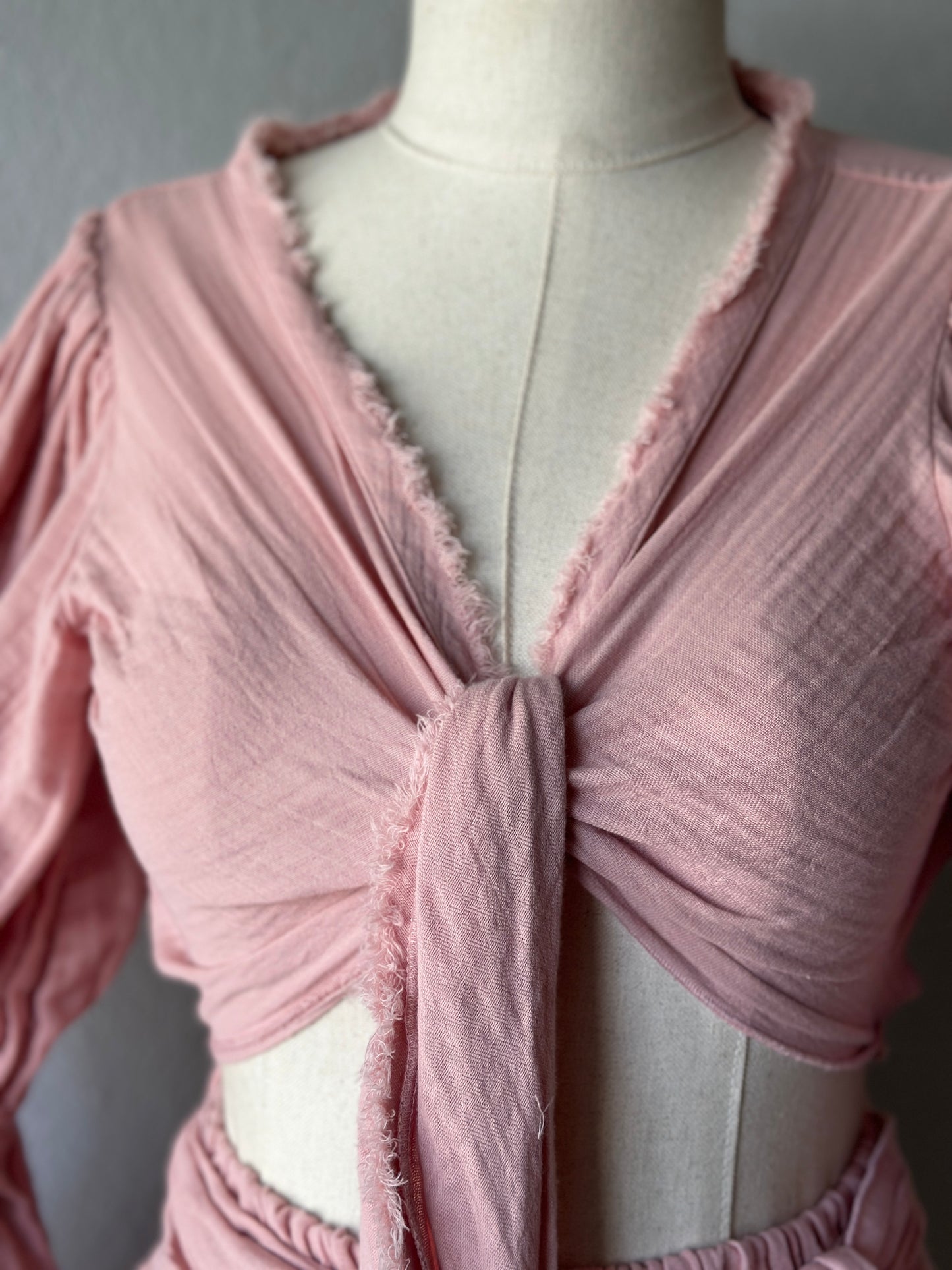 Bluz Pantolonlu 2'li Takım - Pudra