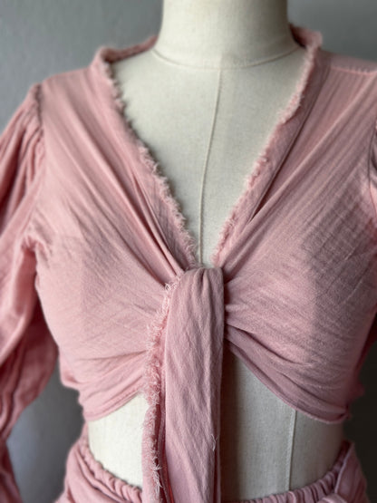 Bluz Pantolonlu 2'li Takım - Pudra