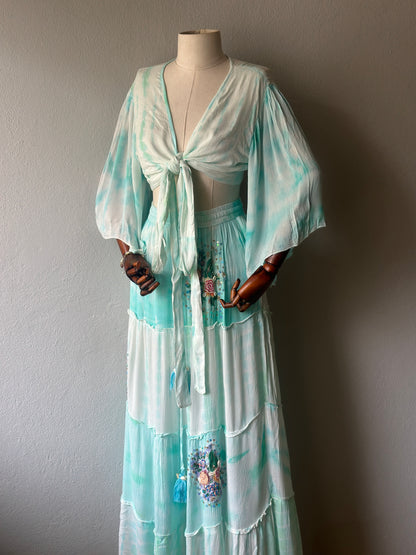 Özel Tasarım İthal 2li takım - bluz ve etek