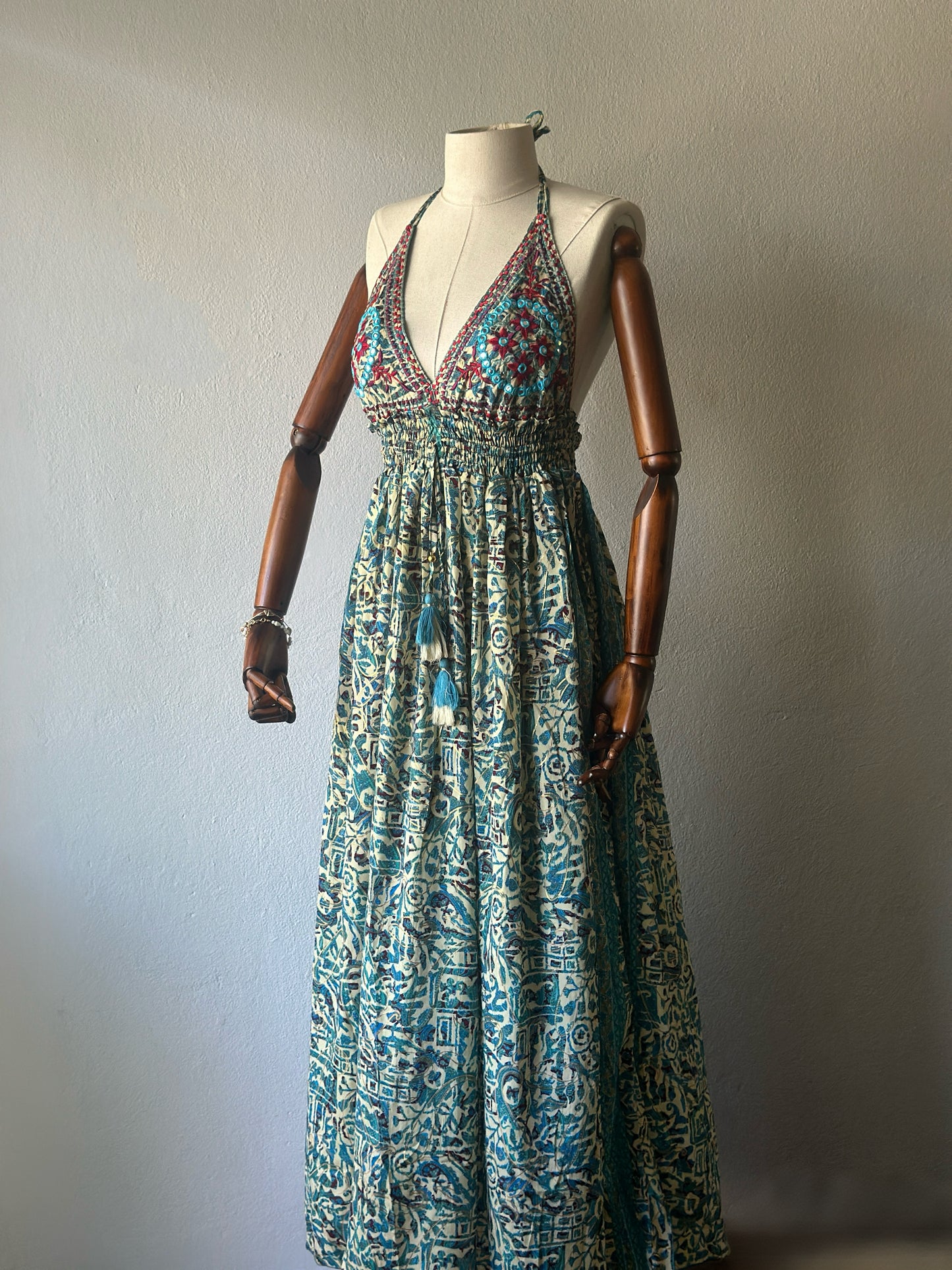 İthal Hint İpek Elbise