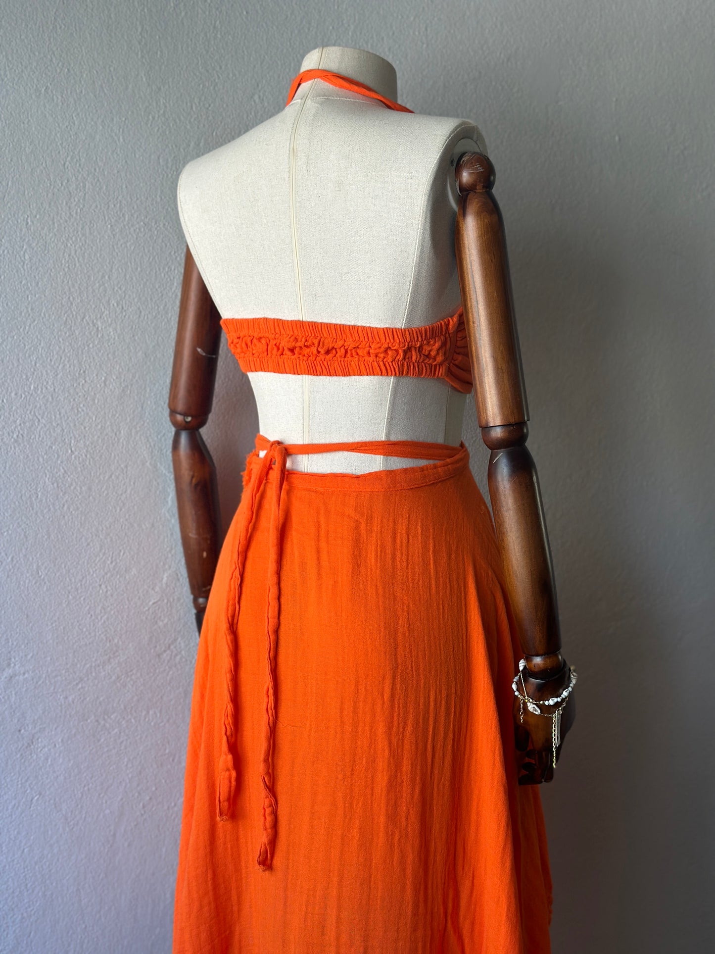 Açelya Özel Tasarım 2’li Takım - Turuncu