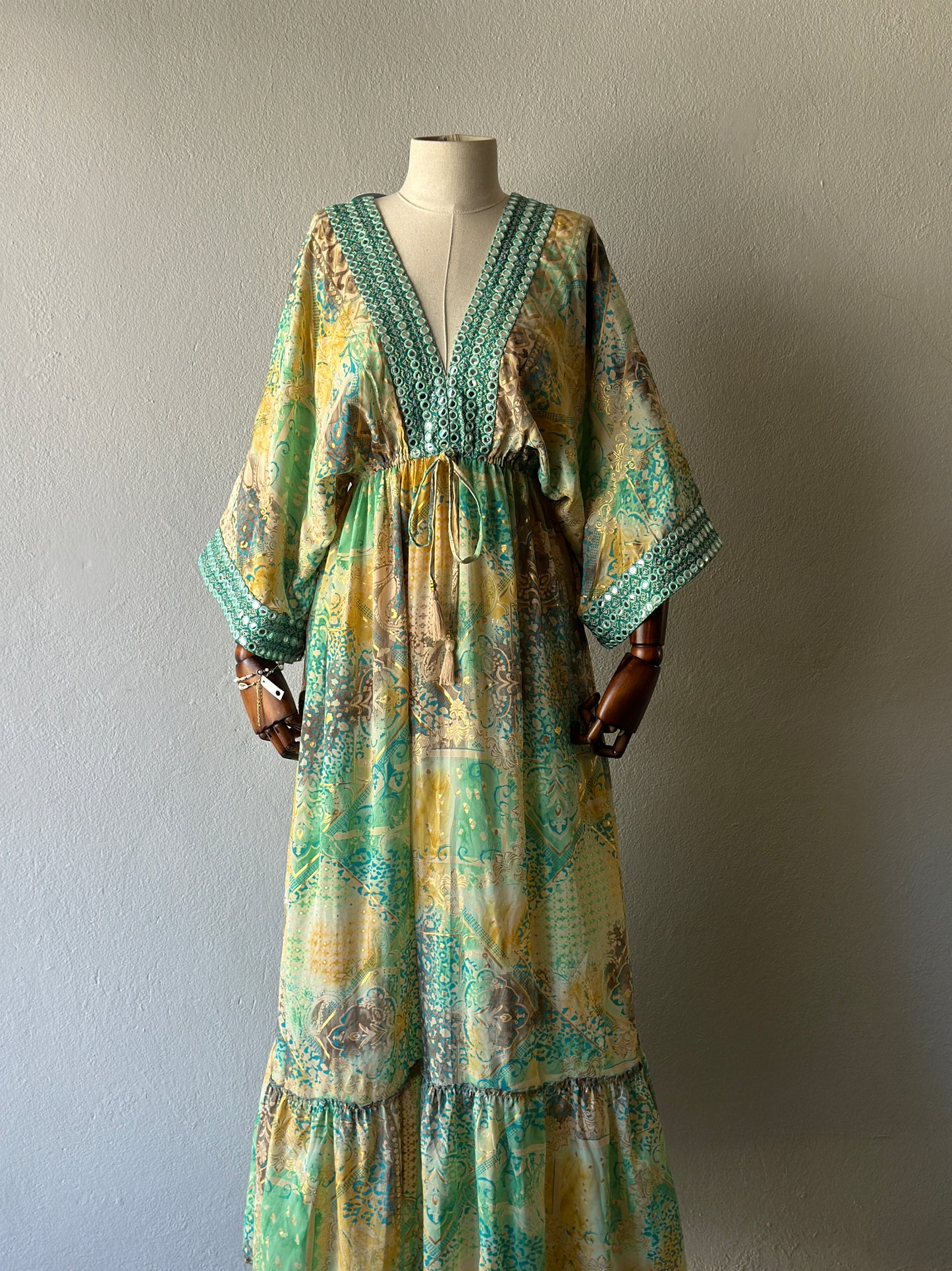 Hint İpek Kollu Elbise - İthal Üründür