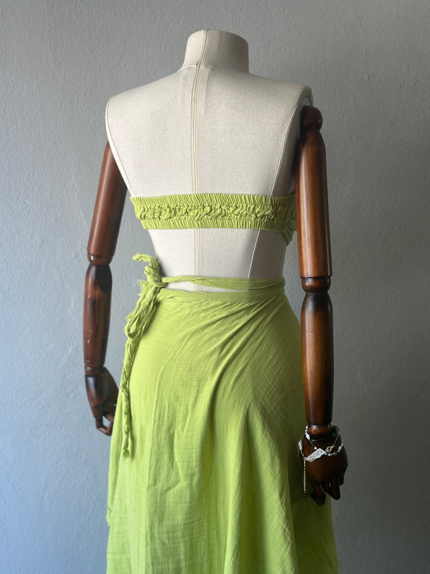 Açelya tasarım 2li takım - fıstık yeşili