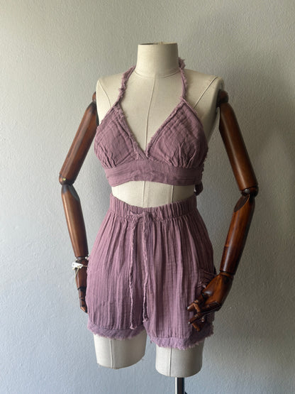 Diva Şortlu 2’li Takım - Gül Kurusu