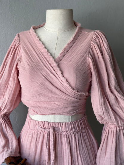 Bluz Pantolonlu 2'li Takım - Pudra