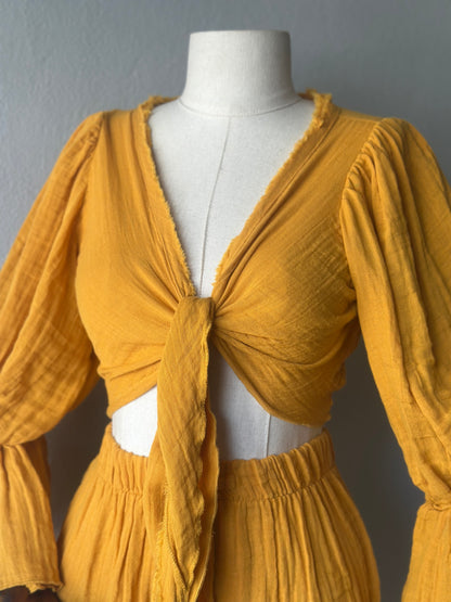 Luna şortlu 2’li Takım - Hardal