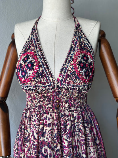 Hint İpek Sırt Açık İthal Elbise