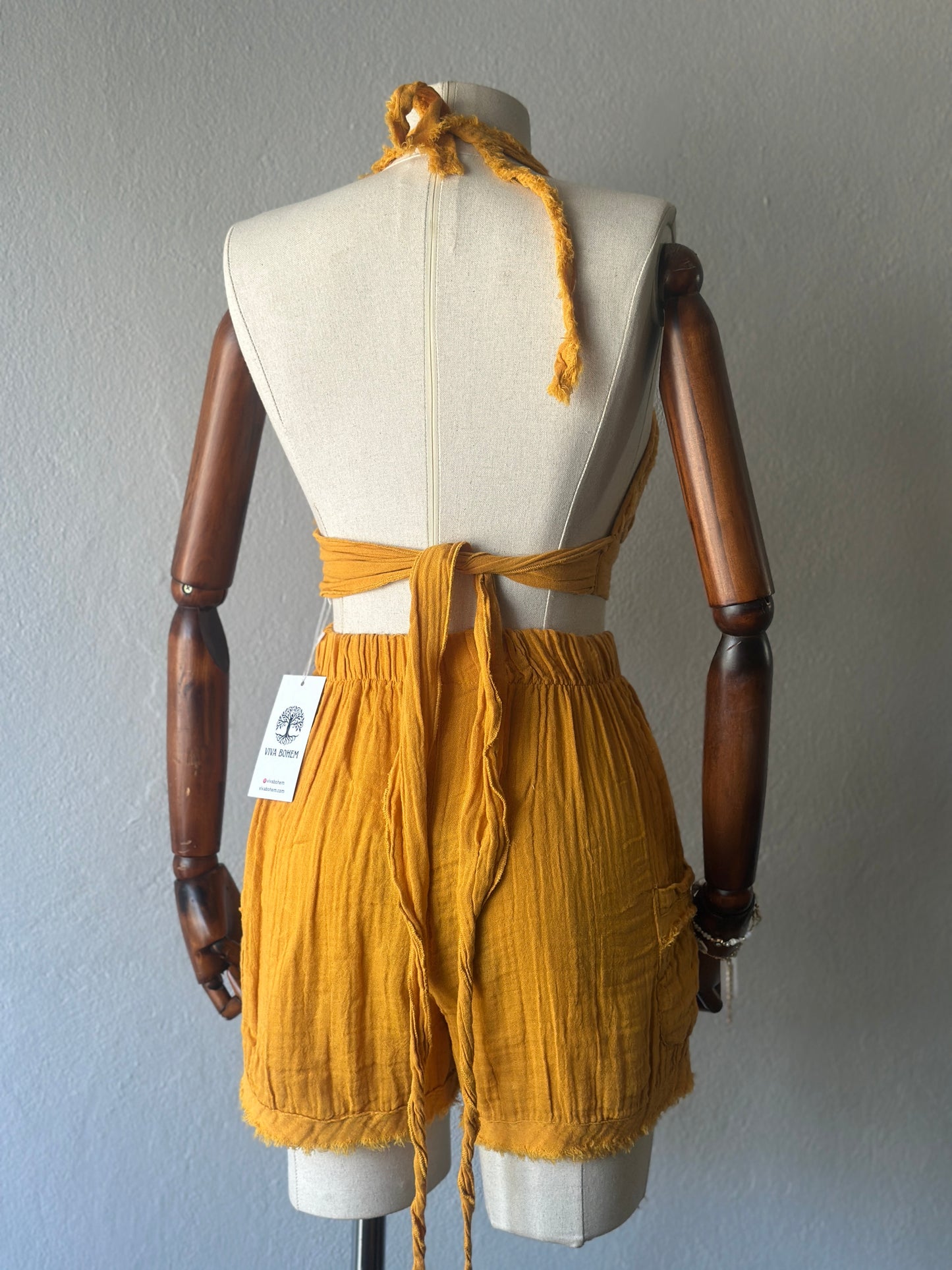 Diva Şortlu 2’li Takım - Hardal