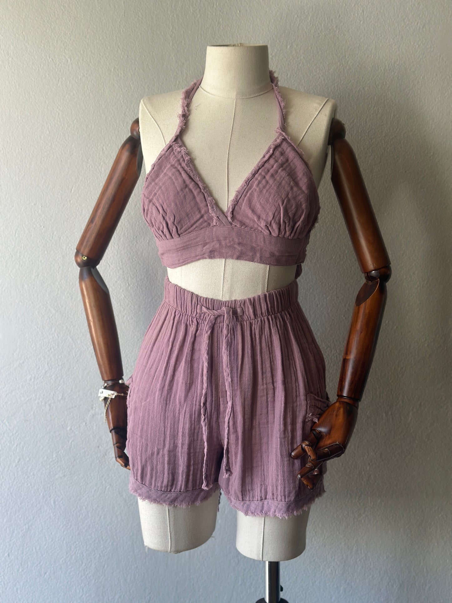 Diva Şortlu 2’li Takım - Gül Kurusu