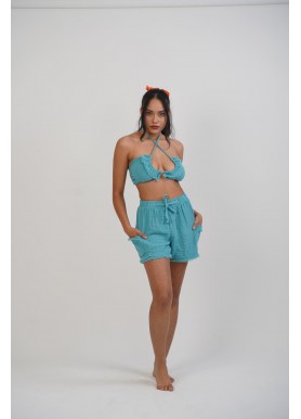 Mint Rengi Halkalı Büstiyer