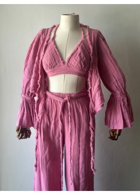 Serra 3'lü Takım - Pembe