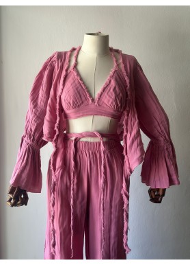 Serra 3'lü Takım - Pembe
